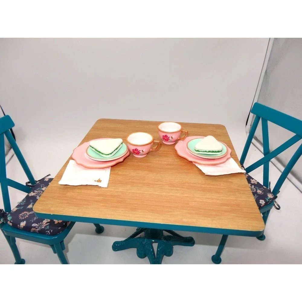 American Girl‎ Doll Teatime Table & Chairs Set Truly Me some Accessories Retired